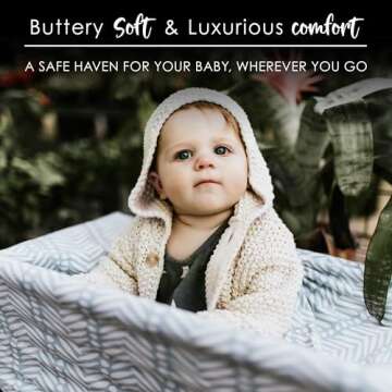 Milk Snob Original 5-in-1 Cover - Added Privacy for Breastfeeding, Baby Car Seat, Carrier, Stroller, High Chair, Shopping Cart, Lounger Canopy - Newborn Essentials, Nursing Top, Soho