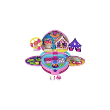 Polly Pocket 2-in-1 Travel Toy Playset with Micro Dolls & Accessories - Tiny is Mighty Theme Park Ba...