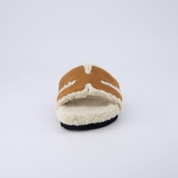 CUSHIONAIRE Cuddle Fur Slippers for Women Cozy Gifts 7W