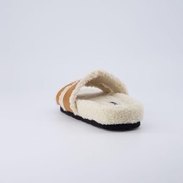 CUSHIONAIRE Cuddle Fur Slippers for Women Cozy Gifts 7W