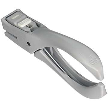 EK Tools Heavy Duty Paper Punch, Vertical Slot, Gray