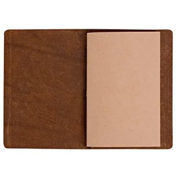 Pocket Travelers Notebook - Refillable Leather Journal