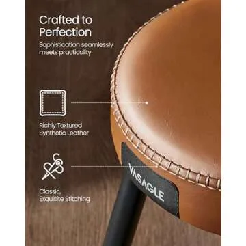 VASAGLE EKHO Dining Stools Set 2 Stylish Comfort