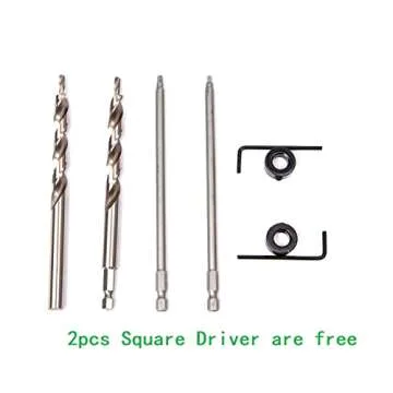 PANOVOS Pocket Hole Drill Bit Set for Easy Joinery