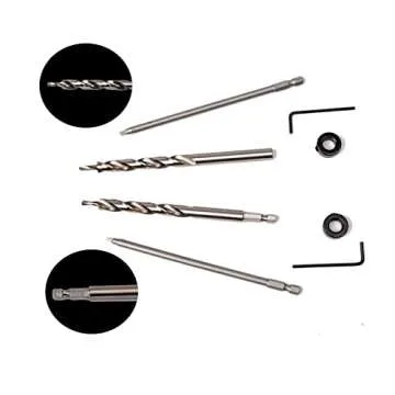 PANOVOS Pocket Hole Drill Bit Set for Easy Joinery