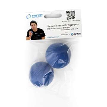 DCT Chiro-Balls | Myofascial Tension Release w/Pinpoint Accuracy, Active Release Therapy, 1.75 Inch Dense Resin Massage Balls for Feet & Back, Trigger Point Therapy Balls, Muscle Knots, Yoga, 2 Pack