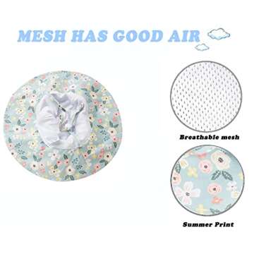 Baby Girl Sun Hat with UPF 50+ Protection for Summer