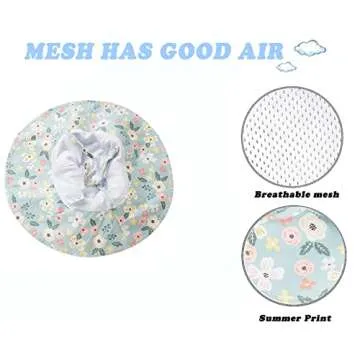 Baby Girl Sun Hat with UPF 50+ Protection for Summer