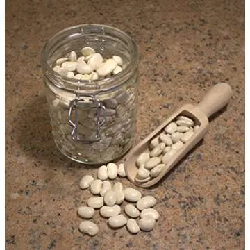 Traditional Wooden Spoons Set of 3, 6-3/4" Eco-Friendly Scoops