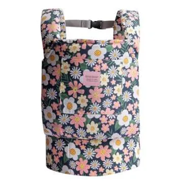 Bebamour Doll Carrier Original Reborn Baby Doll Carrier for Doll Toys Doll Carrier for Girls and Boys (Green Flower)