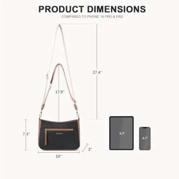 Stylish BOSTANTEN Vegan Leather Crossbody Bag for Women