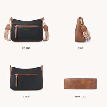 Stylish BOSTANTEN Vegan Leather Crossbody Bag for Women
