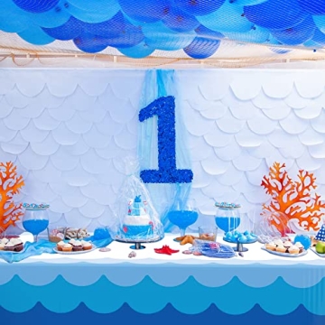 Irenare Ocean Waves Tablecloths | 3 Pcs for Beach Parties