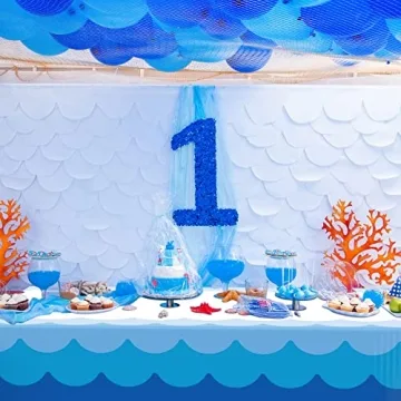 Irenare Ocean Waves Tablecloths | 3 Pcs for Beach Parties