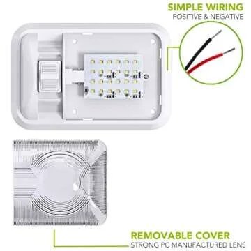 Leisure LED 5 Pack RV Ceiling Dome Light for Trailers