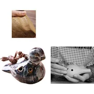 6 Hole Ocarina Bird Shaped Ocarina Music Instrument Ocarina Wind Masterpiece for Beginner Profession...
