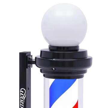 WDZD 35'' Red White Blue Barber Pole Light