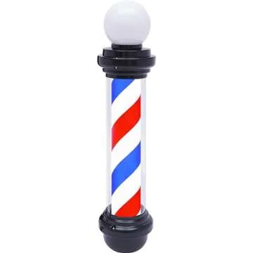 WDZD 35'' Red White Blue Barber Pole Light