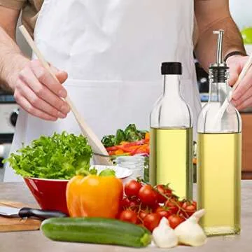 Elegant Olive Oil Dispenser Set for Kitchen Use