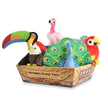 P.L.A.Y. Fetching Flock Pet Toy Collection - Engaging, Eco-Friendly Plush Toys for Dogs