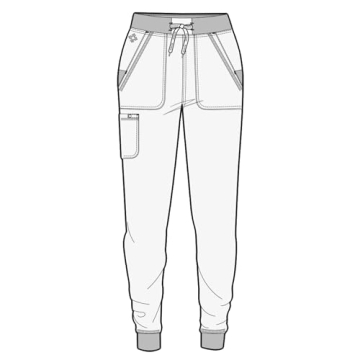 Med Couture Women's Scrub Jogger Yoga Pant with 5 Pockets, Lightweight, Ultra Soft, 2-Way Stretch & Easy Care Fabric - MC7710, L, Royal