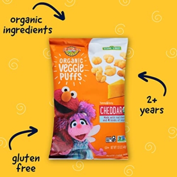 Earth's Best Organic Cheddar Veggie Puffs for Kids