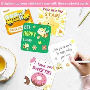 Fancy Land Cute Lunch Box Notes for Kids - 60 Unique Designs