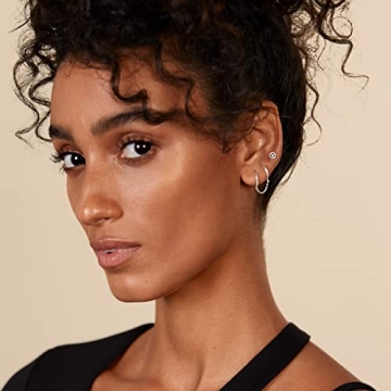 PAVOI 14K Gold Chain Earrings for Women - Stylish Huggie Hoops