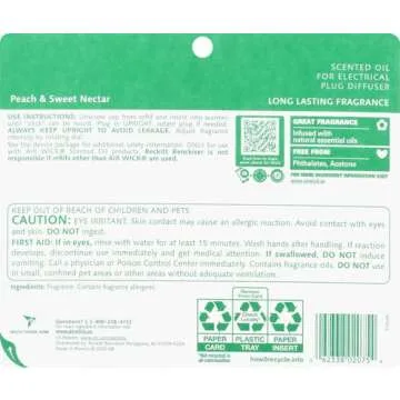 Air Wick Scented Oil Refill 5 Ct - Peach Nectar Freshness