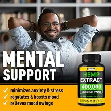 Hempship Hemp Oil Capsules - Immune Support & Energy Boost