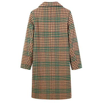 Shop CHARTOU Women's Stylish Plaid Peacoat for Winter