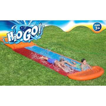 Bestway H2OGO! Double Lane Inflatable Water Slide Fun