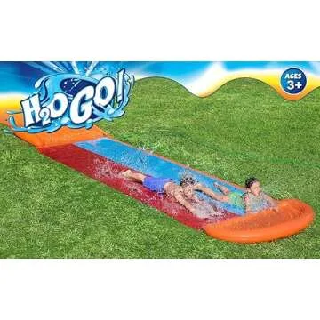 Bestway H2OGO! Double Lane Inflatable Water Slide Fun
