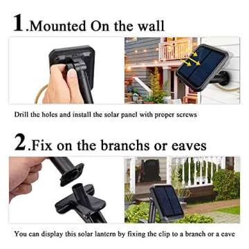 Wonder Solar Chandelier Outdoor Lanterns - Solar Hanging Lantern with Remote Outdoor Pendant Lights for Gazebo Porch Patio