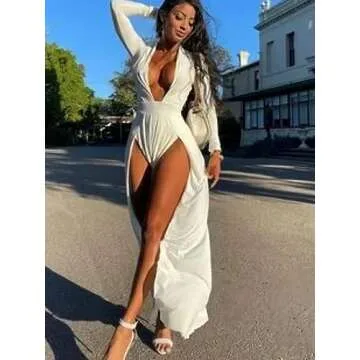 SILUI Sexy Double High Slit Dress - Perfect for Every Occasion