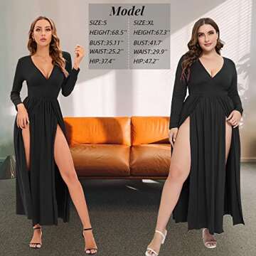SILUI Sexy Double High Slit Dress - Perfect for Every Occasion