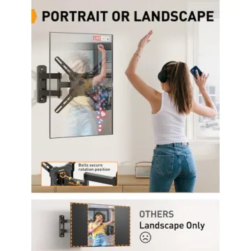 Full Motion TV Wall Mount for 26-50 Inch TVs