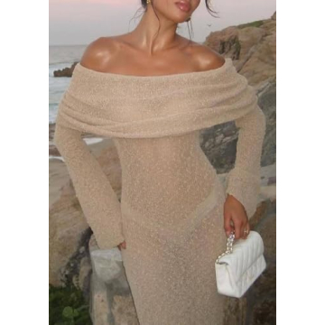 Stunning NRTHYE Off Shoulder Crochet Maxi Dress