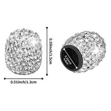 Tifanso Bling Valve Stem Caps - Sparkling Tire Accessories