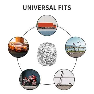 Tifanso Bling Valve Stem Caps - Sparkling Tire Accessories