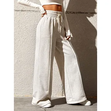 Comfortable High Waisted Wide Leg Pants for Women