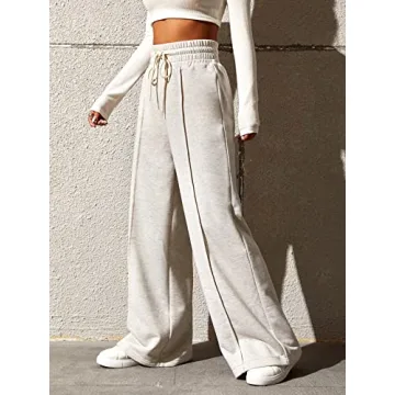 Comfortable High Waisted Wide Leg Pants for Women