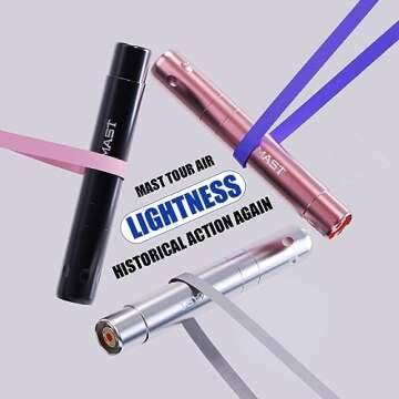 Mast Tattoo Kit Tour Air Rotary Tattoo Pen Machine Gun Kit, Super Slim & Short Tattoo Pen for Women Beauty Work, Tattoo Neeldes with Power Supply Kits