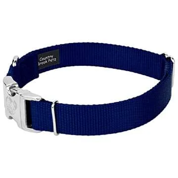 Country Brook Design Premium Nylon Dog Collar for Large Dogs