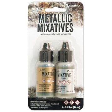 Ranger Alcohol Ink Metallic Mixatives Set for Artists