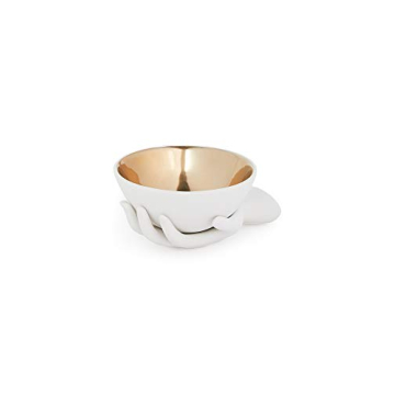 Elegant Jonathan Adler Eve Accent Bowl Gold/White