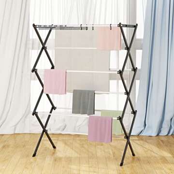 KeingGcopr Foldable Drying Rack - Space Saving Indoor & Outdoor