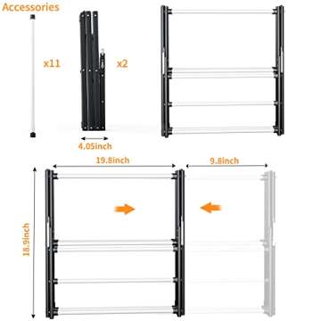 Foldable Drying Rack Indoor & Outdoor Space Saver