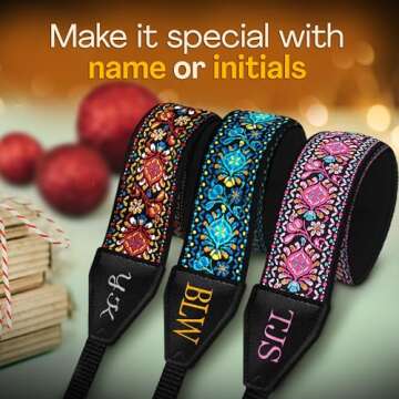 Art Tribute Custom Pink Woven Camera Strap - Choose Your Text and We Make It Especially For You Get ...