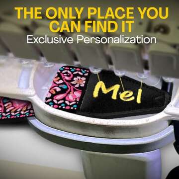 Art Tribute Custom Pink Woven Camera Strap - Choose Your Text and We Make It Especially For You Get Your Own Personalized Camera Strap, No Shipping Cost!